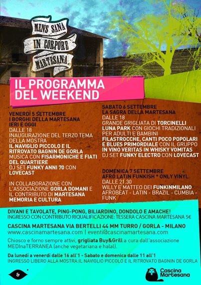 Primo weekend di settembre in Cascina